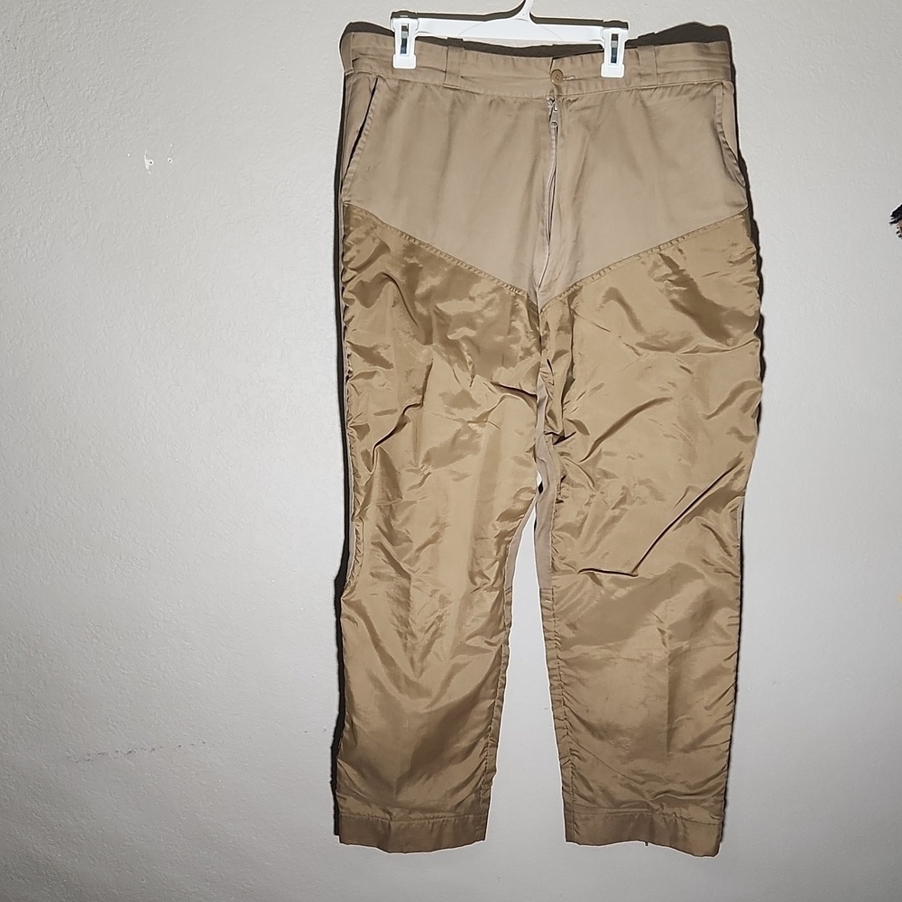 Avid Outdoor Pants Hunting Size XL see meaurments tan spots hole VINTAGE